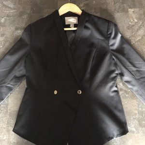 Asymmetrical Blazer w/ silver buttons